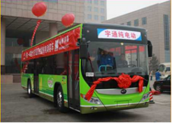 Pure electric drive new energy bus with lithium iron phosphate power supply system